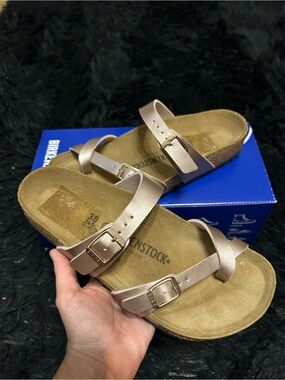 BIRKENSTOCK Mayari copper gladiator sandals slippers shoes women’s eur 38 new
